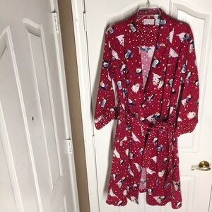 FINAL MARKDOWN Ladies’ Allison Rhea Flannel Holiday Robe (OSFM)